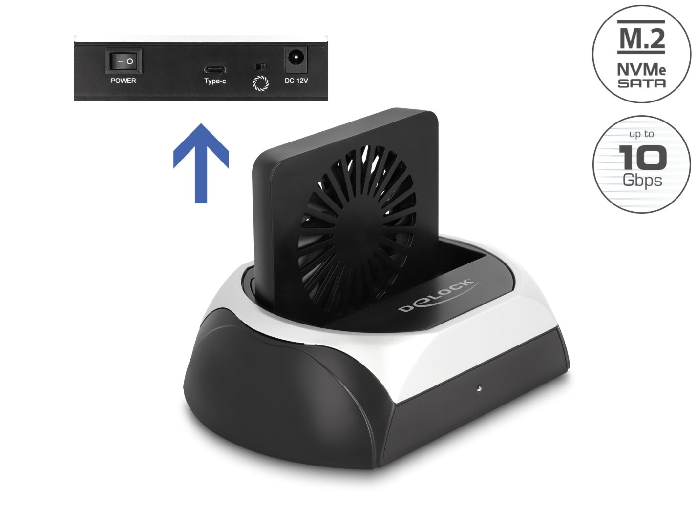 DeLock USB 10 Gbps Docking Station for 2,5″/3.5