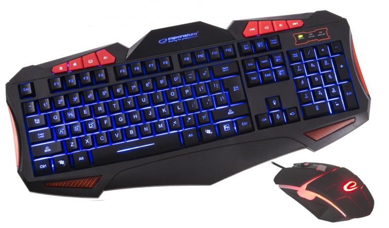 Esperanza Shelter Gaming Illuminated Keyboard Black UK