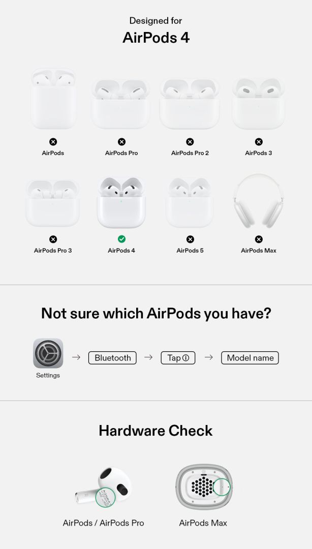 Burga Airpods Case for Airpods 4 Almond Latte