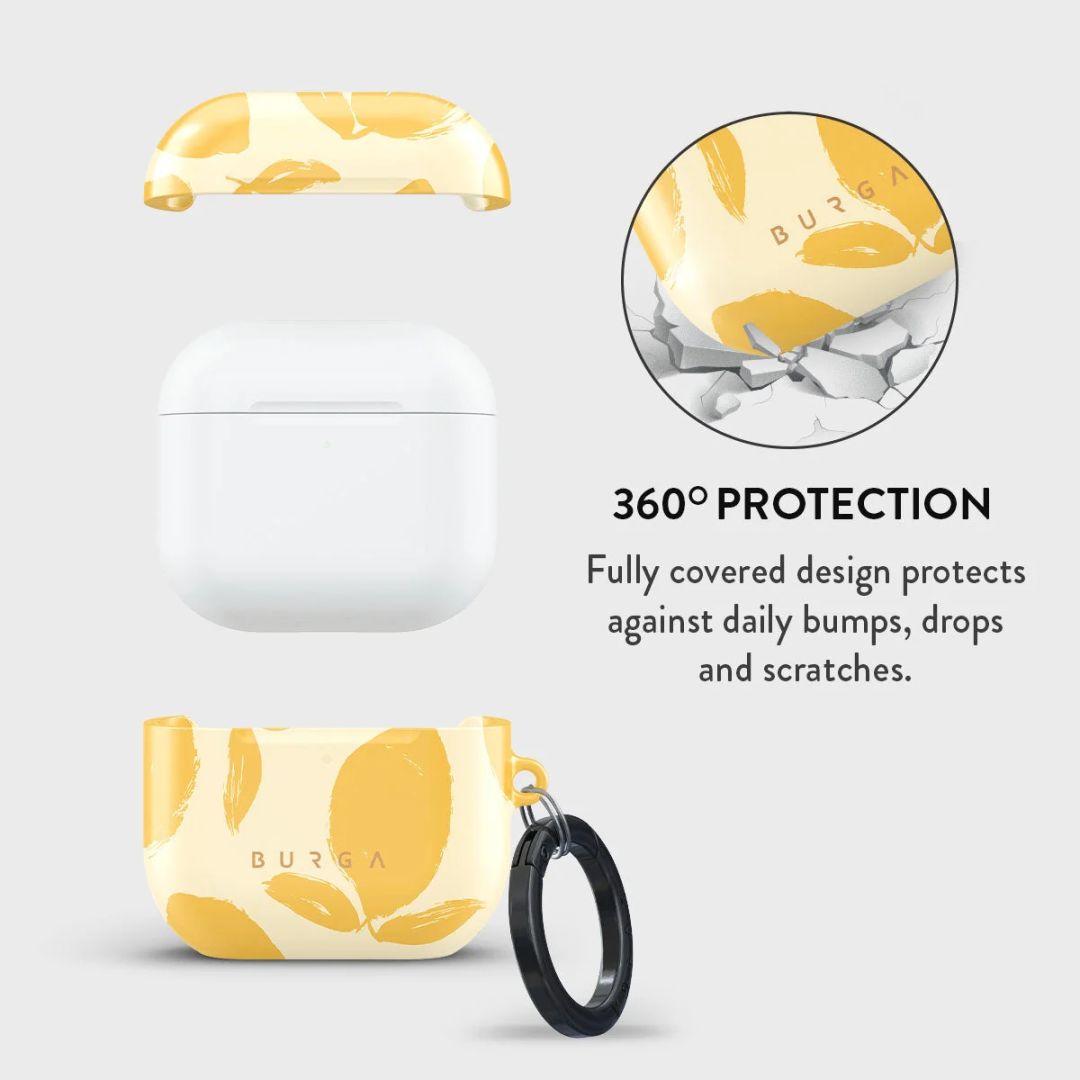Burga Airpods Case for Airpods 4 Lemon Tart