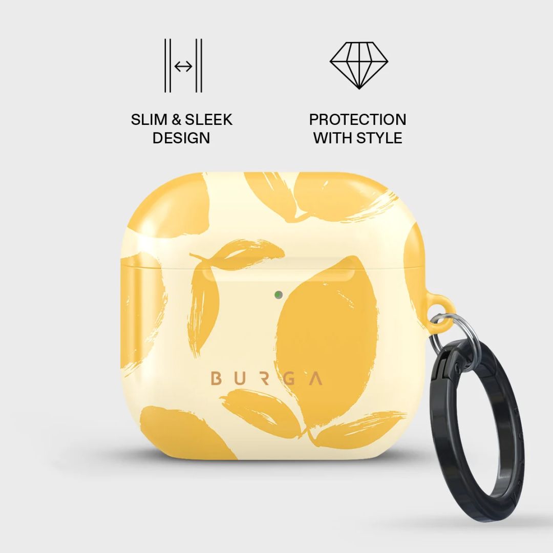 Burga Airpods Case for Airpods 4 Lemon Tart