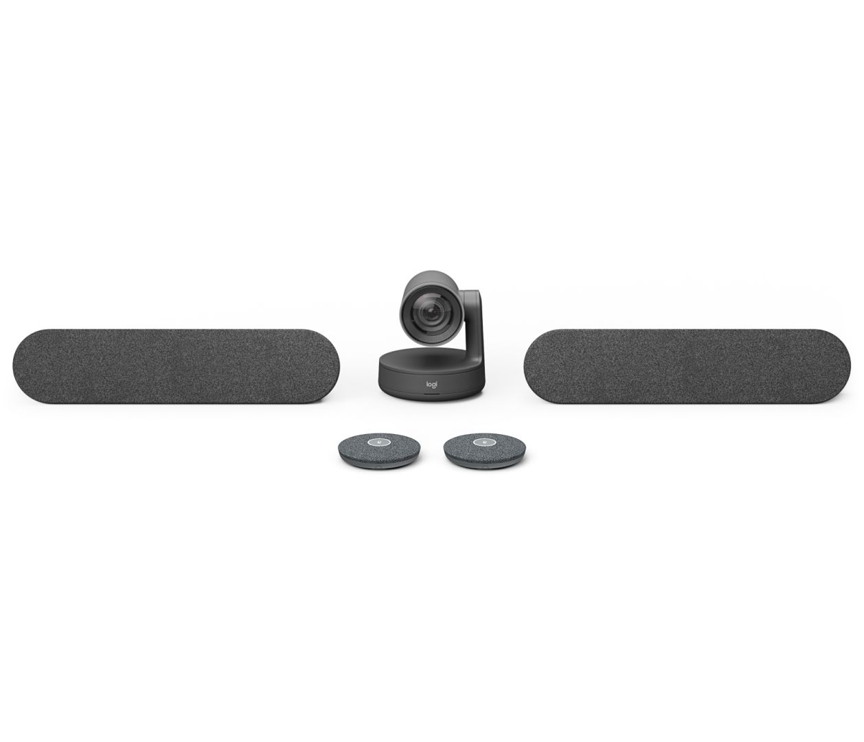 Logitech Large Room with TAP+Rally Plus (white Mics) for Google Meet