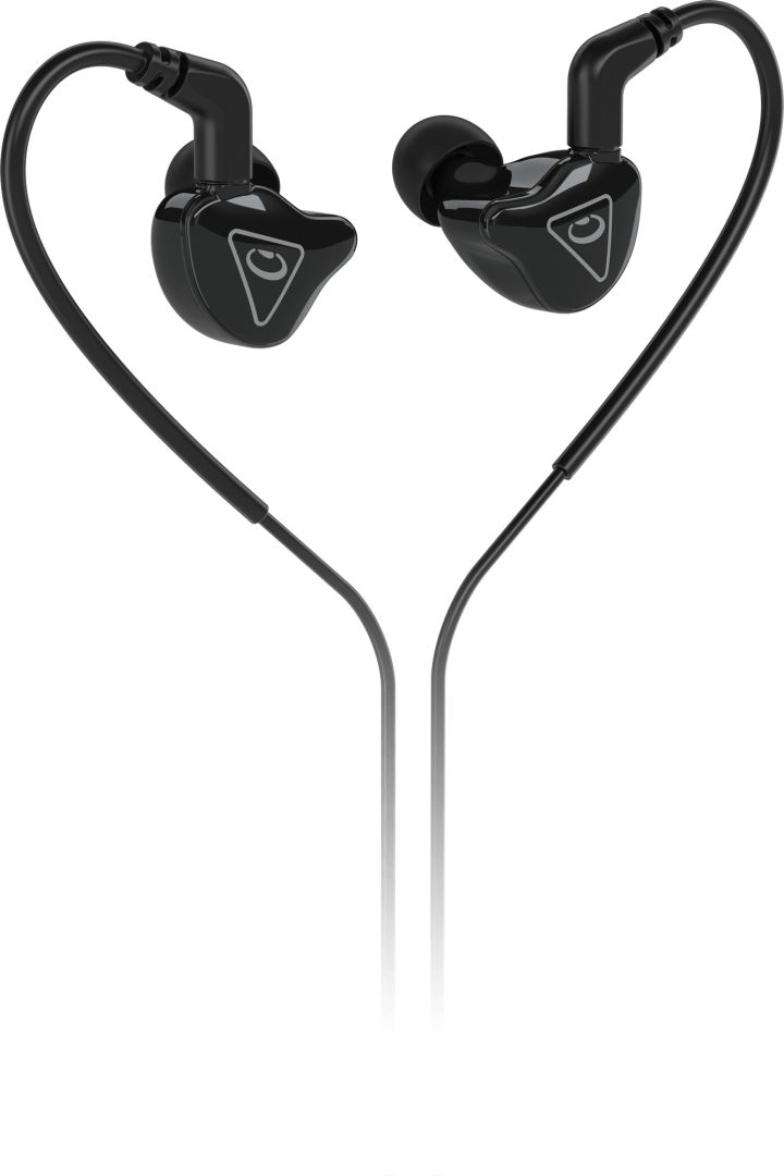 Behringer MO240 Studio Monitoring Earphones with Dual Hybrid Drivers Black