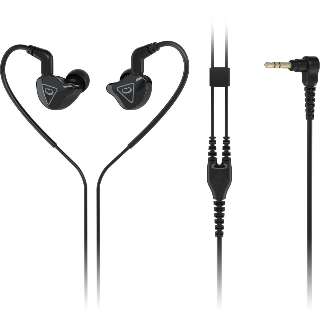Behringer MO240 Studio Monitoring Earphones with Dual Hybrid Drivers Black