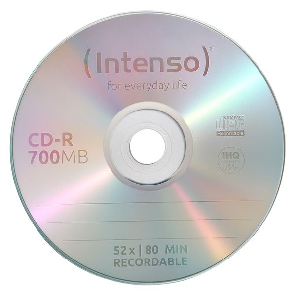 Intenso CD-R 80 52x Slim Case 10db/csomag (10-es címke)