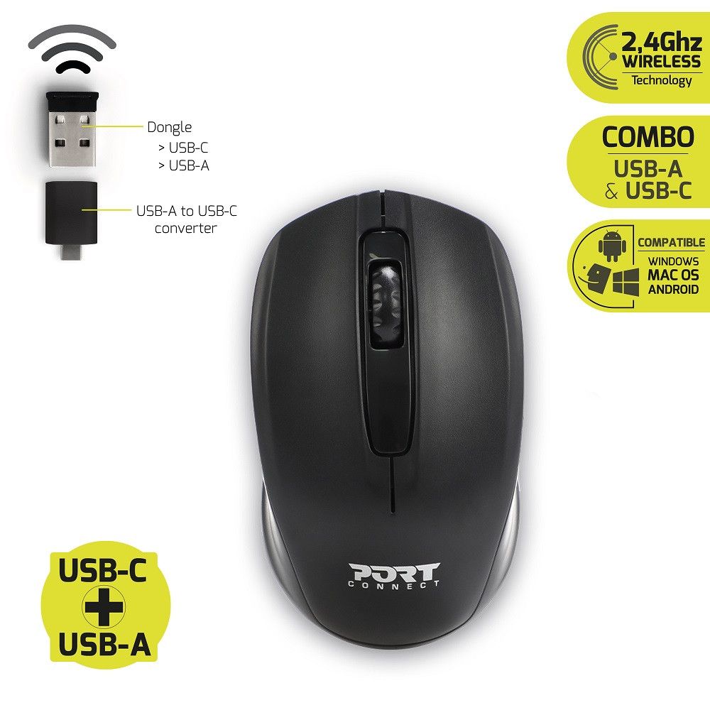 Port Designs Wireless PC & Mouse Bag 17,3