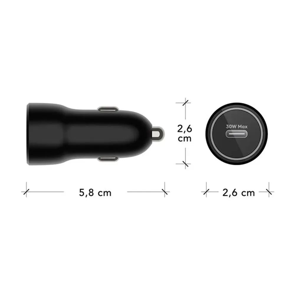 dbramante1928 re-charge Car power adapter 30W PD (USB-C) Black