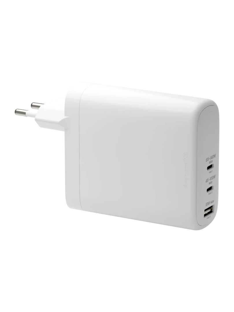dbramante1928 re-charge Pro EU Wall Charger USB-C 140W+100W+18W White