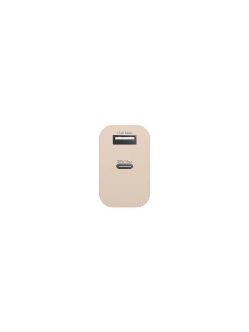 dbramante1928 re-charge EU Wall Charger USB-C 20W+USB-A 18W Beige