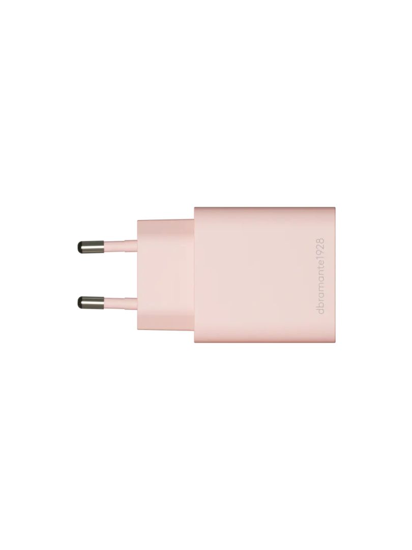 dbramante1928 re-charge EU Wall Charger USB-C 20W+USB-A 18W Pink