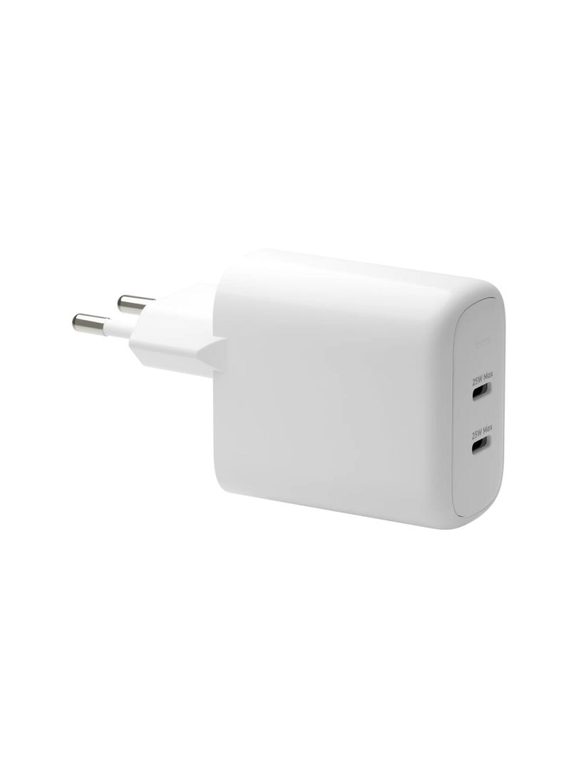 dbramante1928 re-charge Pro EU Wall Charger 2x USB-C 25W White