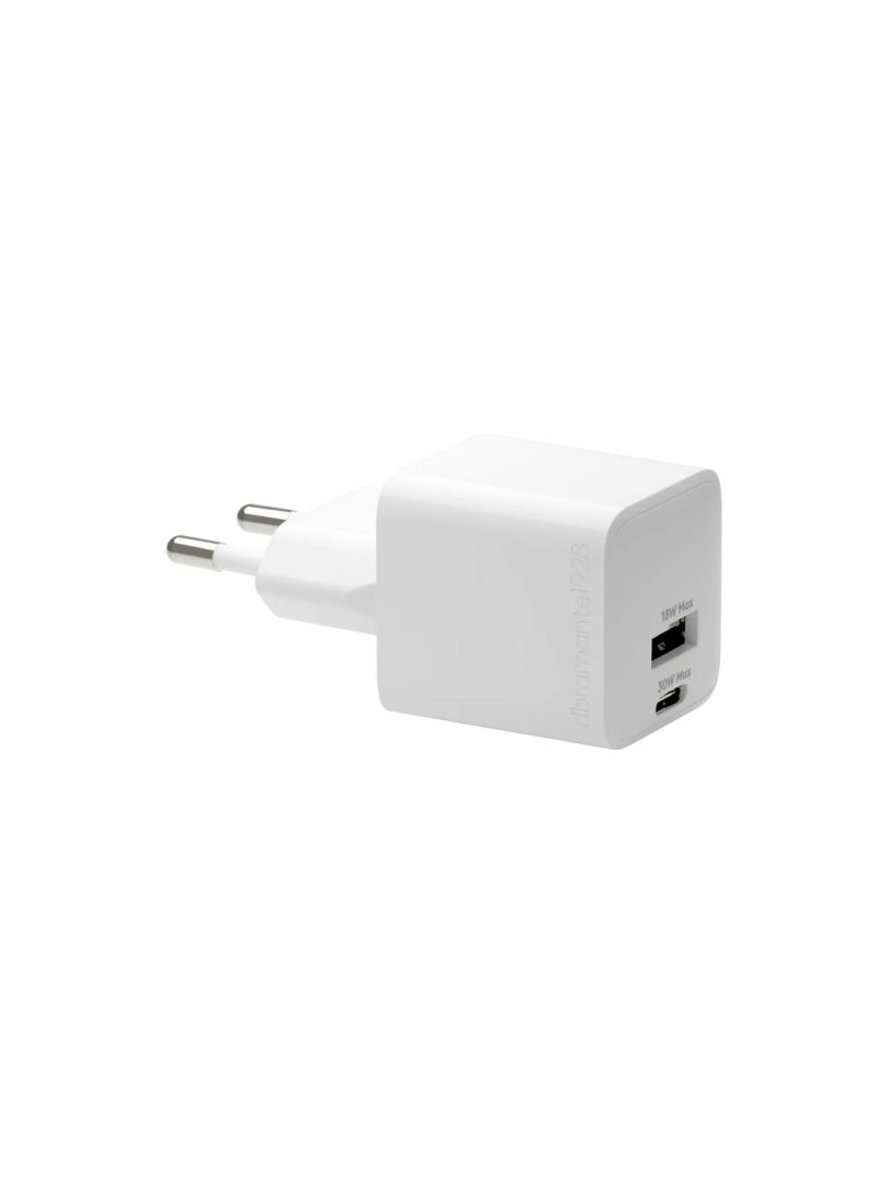 dbramante1928 re-charge Pro EU Wall Charger USB-C 30W+USB-A 18W White