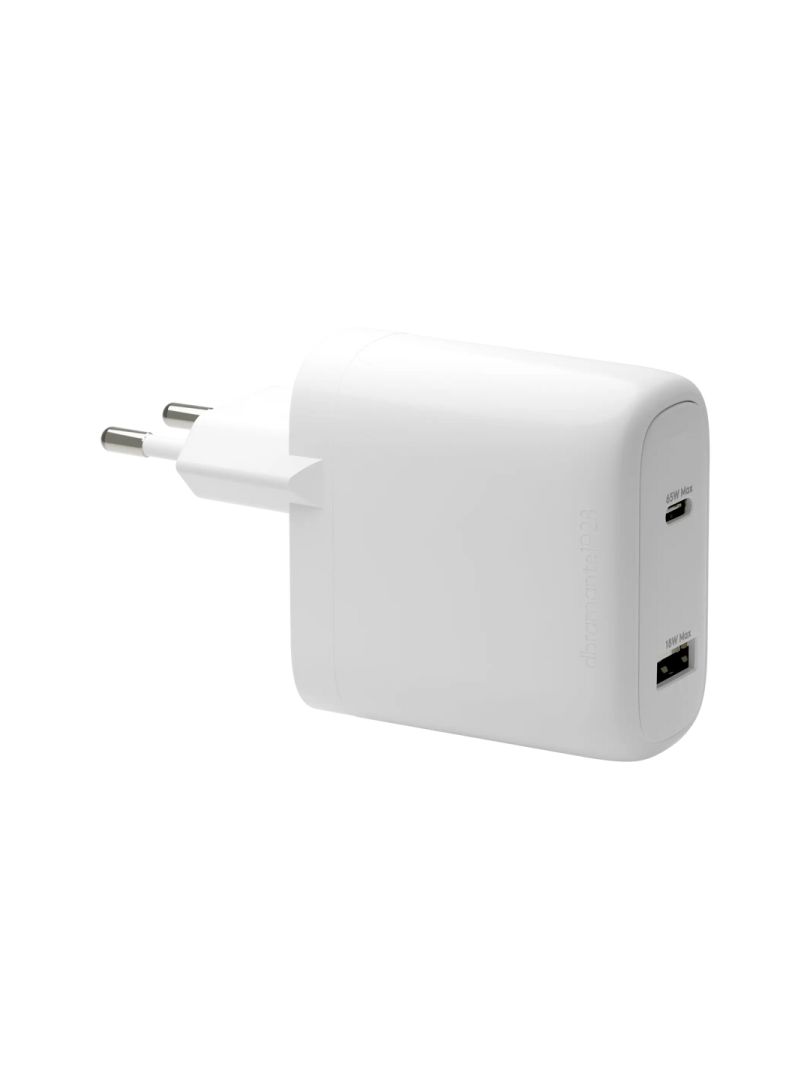 dbramante1928 re-charge Pro EU Wall Charger USB-C 65W + USB-A 18W White