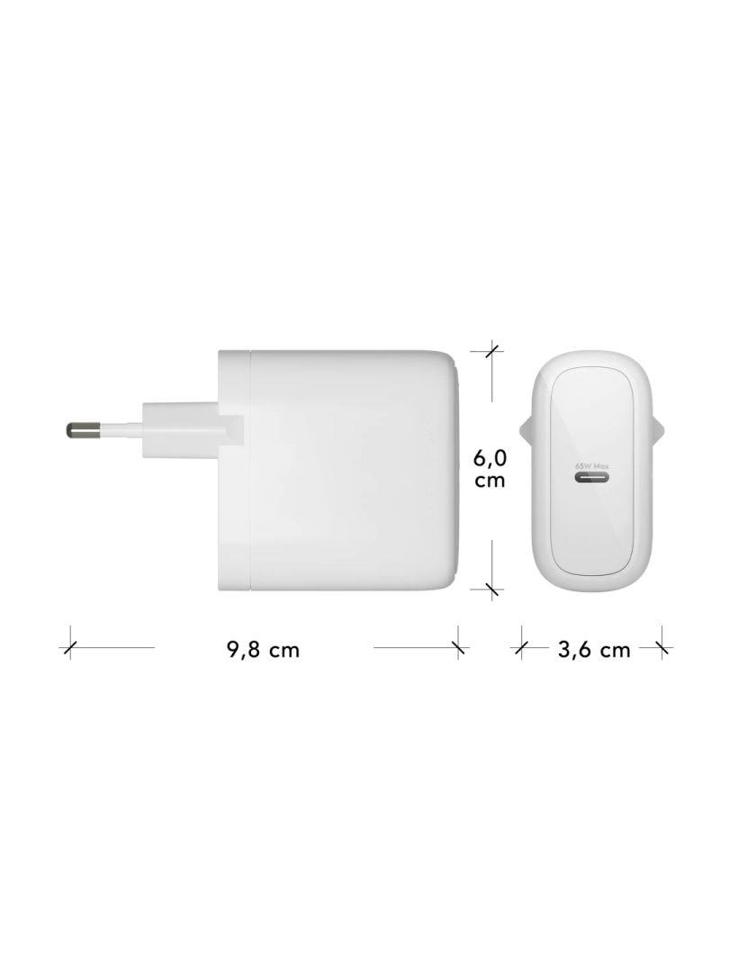 dbramante1928 re-charge Pro EU Wall Charger USB-C 65W White