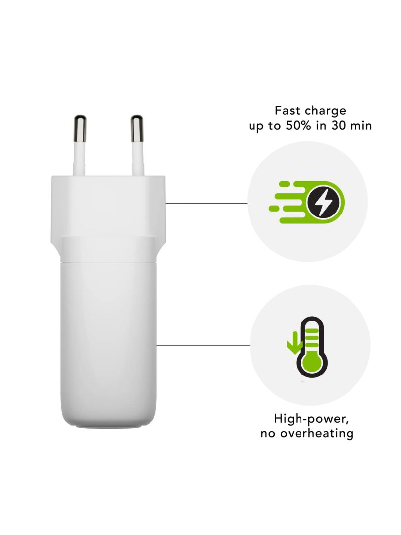 dbramante1928 re-charge Pro EU Wall Charger USB-C 65W White