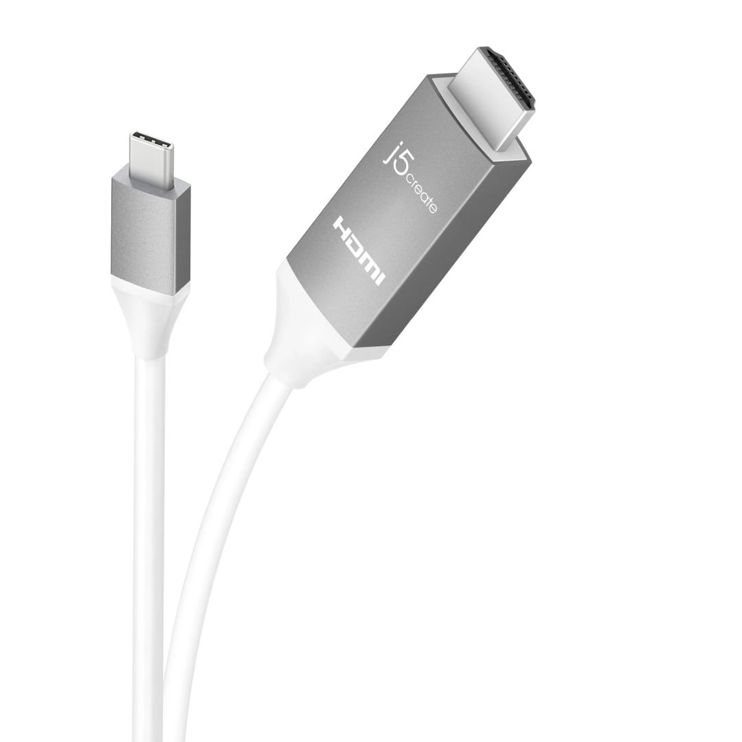 j5create JCC153G USB-C to 4K HDMI 4K Cable 1,8m Gray