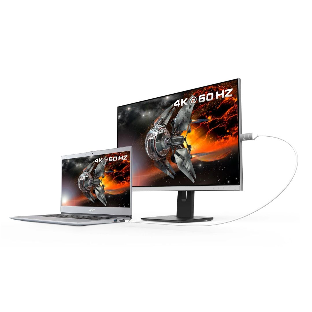 j5create JCC153G USB-C to 4K HDMI 4K Cable 1,8m Gray