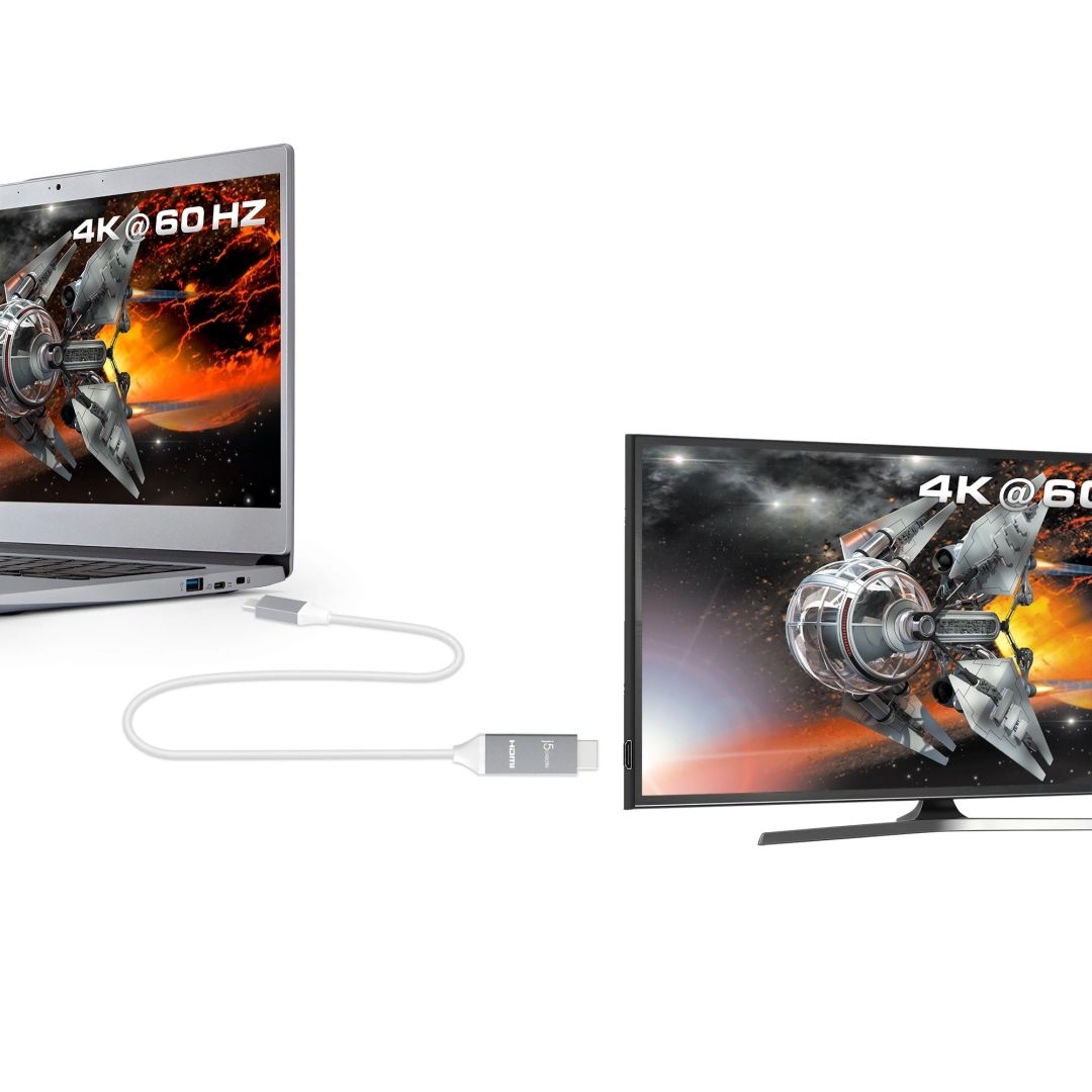 j5create JCC153G USB-C to 4K HDMI 4K Cable 1,8m Gray