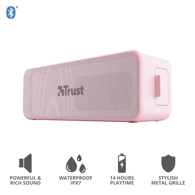 Trust Zowy Max Stylish Bluetooth Wireless Speaker Pink