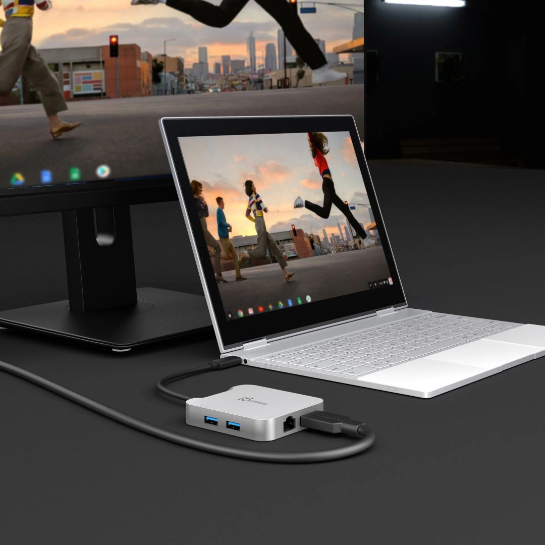j5create JCD391 4K60 Elite USB-C PD Multi-Port Adapter Silver