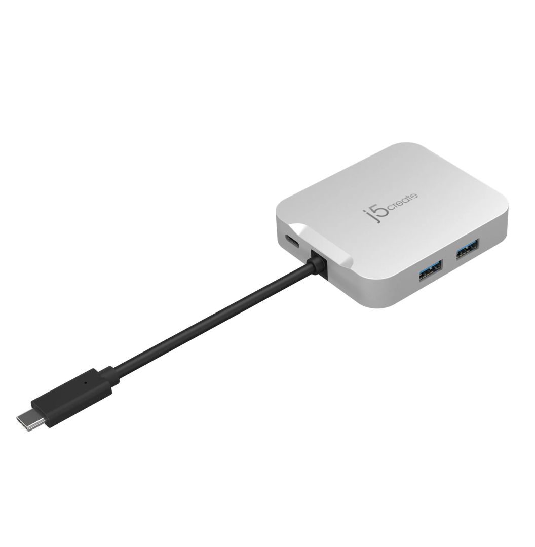 j5create JCD391 4K60 Elite USB-C PD Multi-Port Adapter Silver