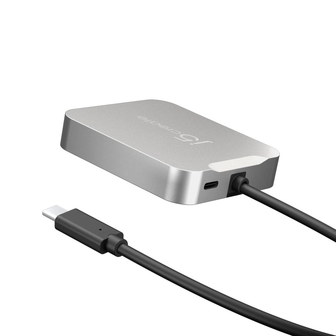 j5create JCD391 4K60 Elite USB-C PD Multi-Port Adapter Silver