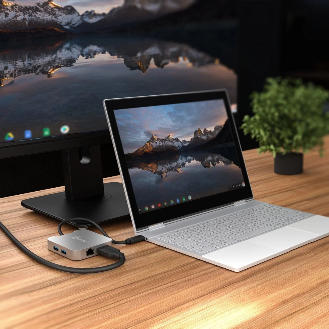 j5create JCD391 4K60 Elite USB-C PD Multi-Port Adapter Silver