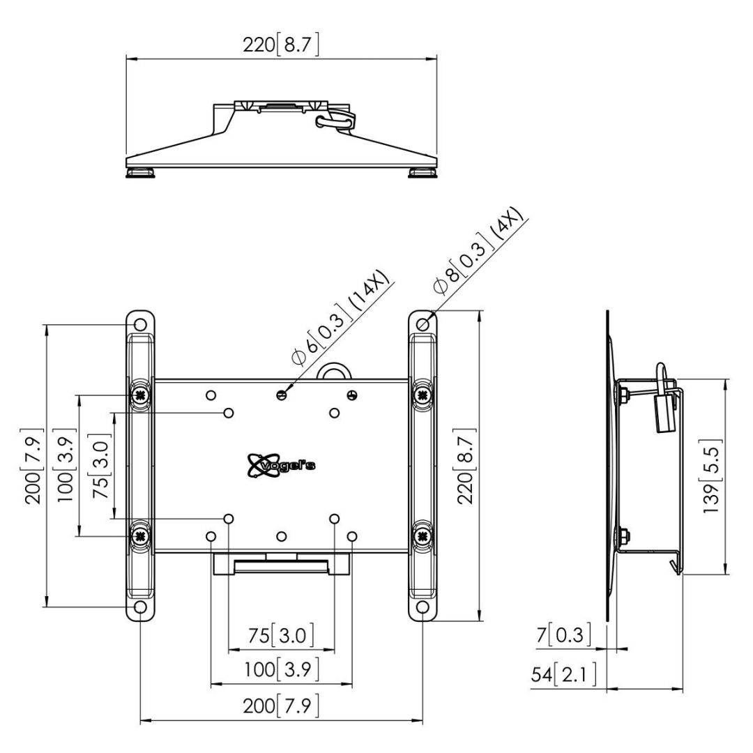 Vogel's PFW 4210 Display Wall Mount tilt 10