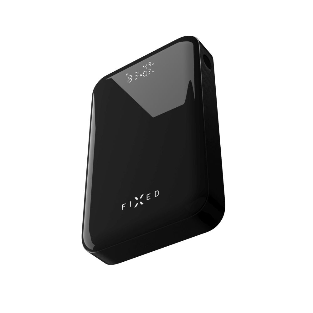 FIXED Zen 20 Pro powerbank LCD kijelzővel, 20,000 mAh, PD3.0, kimenetek:2x USB-C + 1x USB-A, szürke