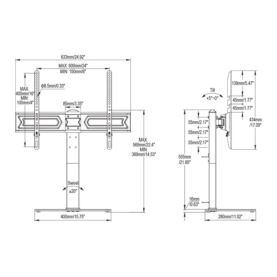 Stell SHO 4810 TV Wall Mount Fix 37