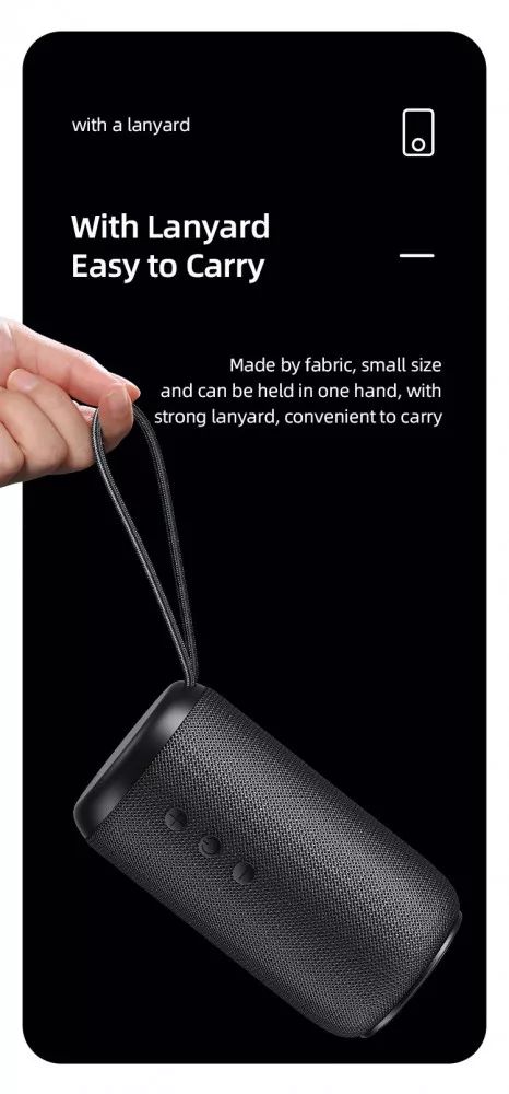 Usams Portable Bluetooth speaker Black