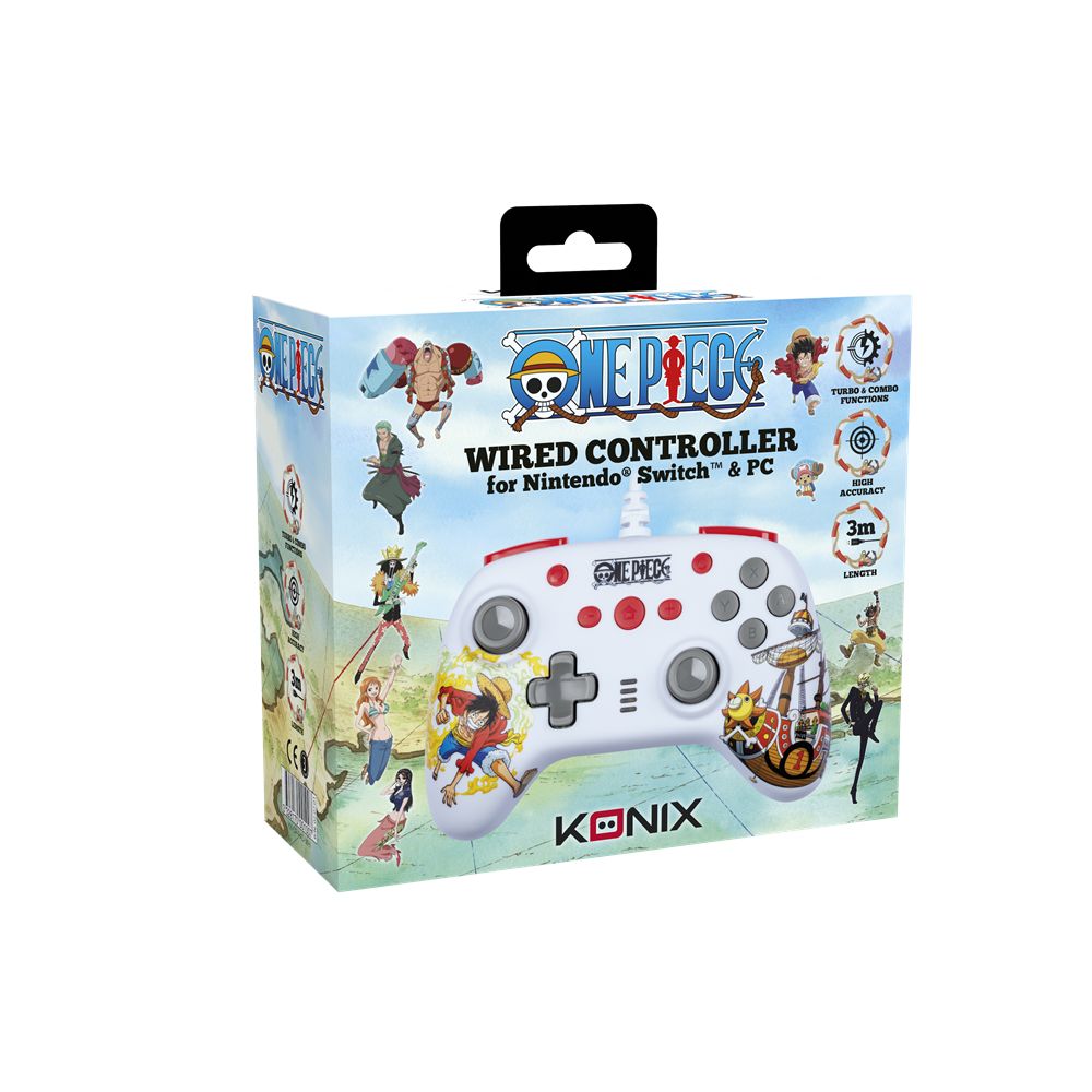 KONIX ONE PIECE Nintendo Switch/PC Gamepad White