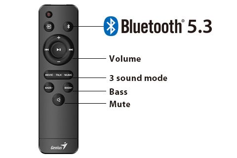 Genius SW-2.1 1850 BT 2.1 Speaker Black