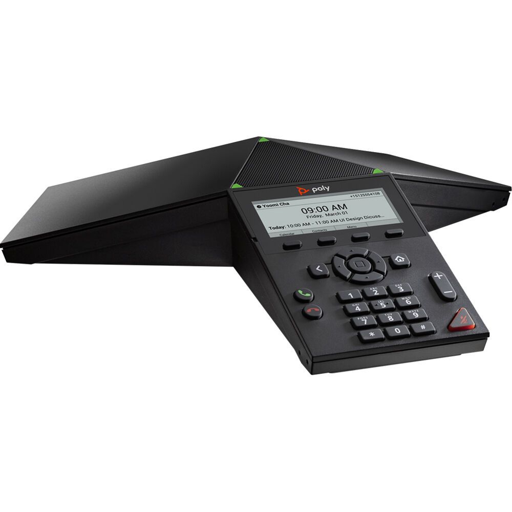 Poly Plantronics Trio 8300 IP Conference Phone and PoE-enabled No Radio
