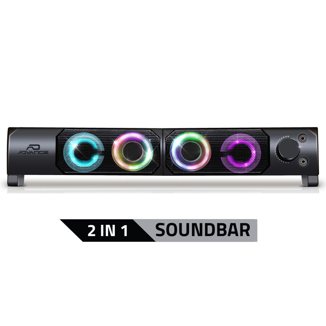 Advance Soundphonics 6W RMS RGB Speaker Black