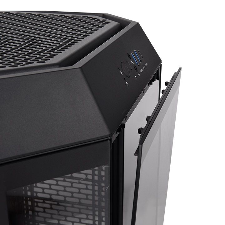 Thermaltake The Tower 300 Tempered Glass Black