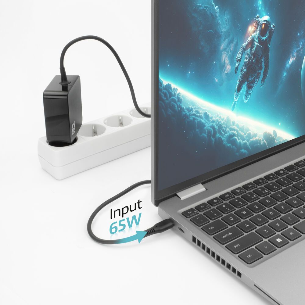 ACT AC2010 20V / 3,25A 65W Type-C univerzális hálózati notebook töltő