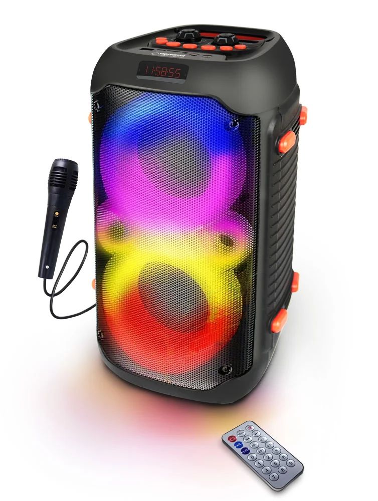 Esperanza Singer Bluetooth RGB Karaoke Speaker Black