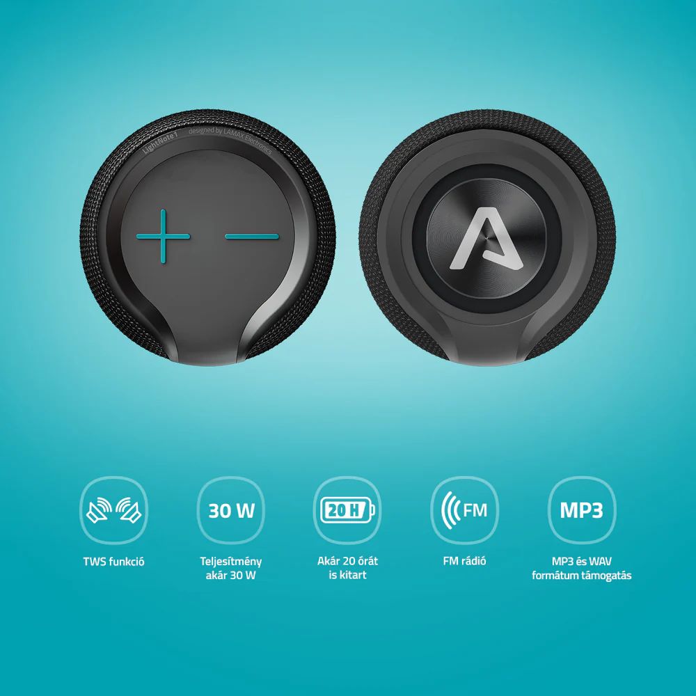 Lamax LightNote1 Bluetooth Speaker Black