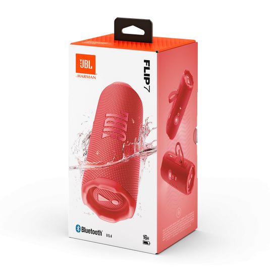 JBL Flip 7 Portable Waterproof Bluetooth Speaker Red