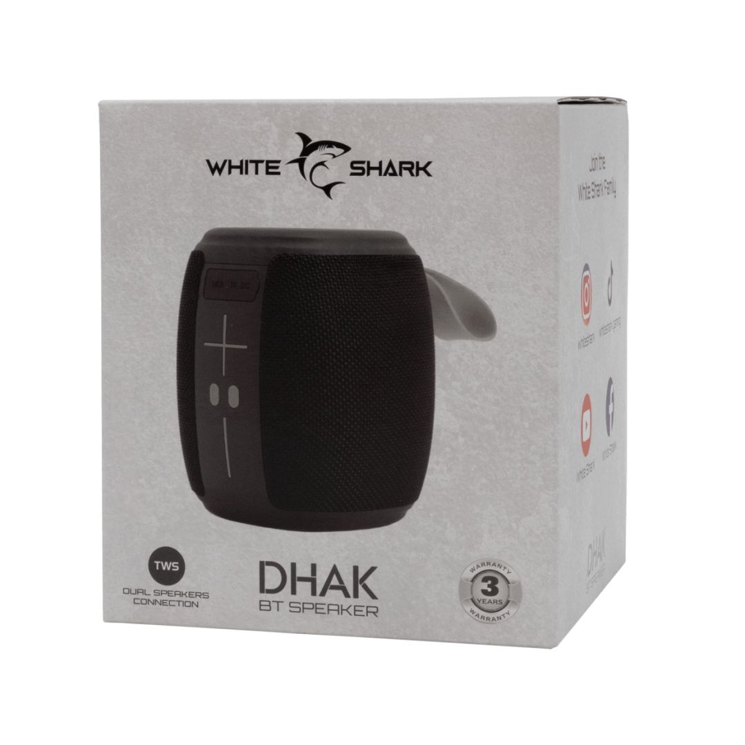 White Shark GBT-888 Dhak Bluetooth Speaker Black
