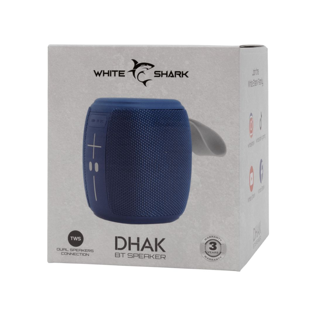 White Shark GBT-888 Dhak Bluetooth Speaker Blue