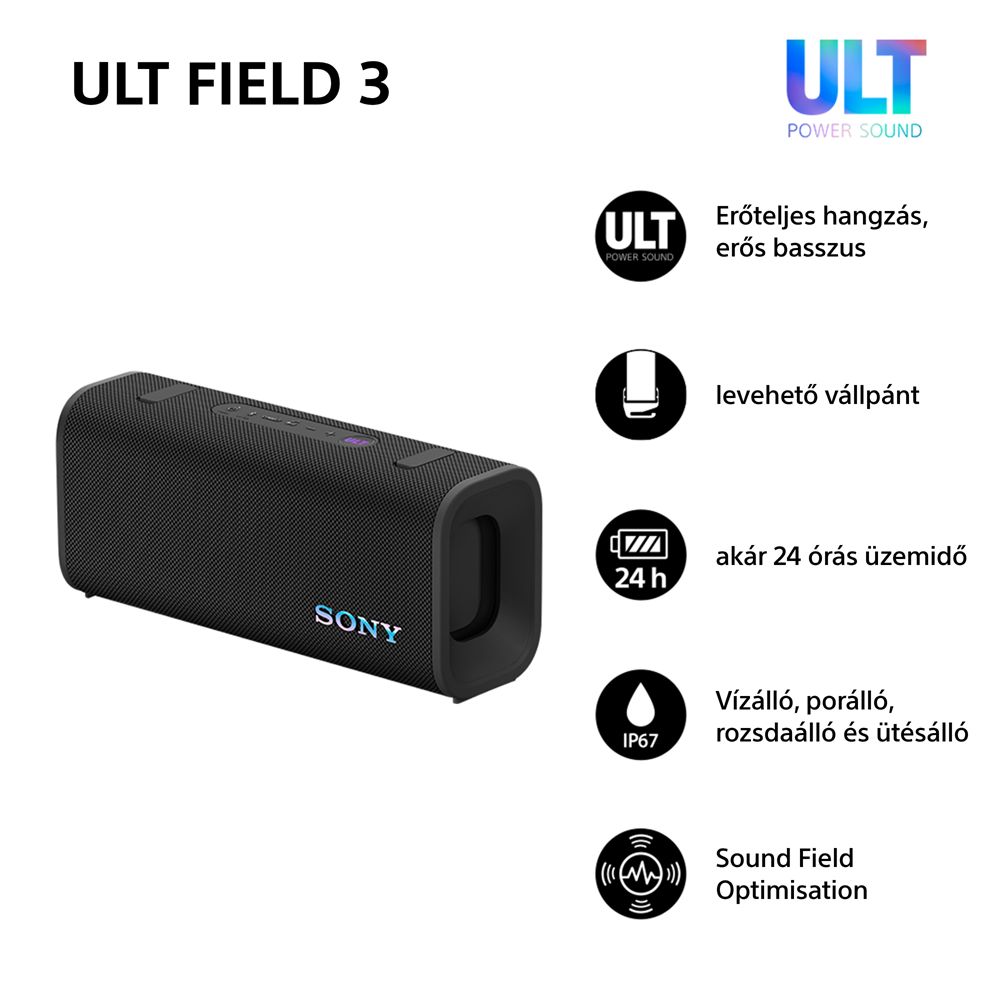 Sony ULT FIELD 3 Bluetooth Speaker Black