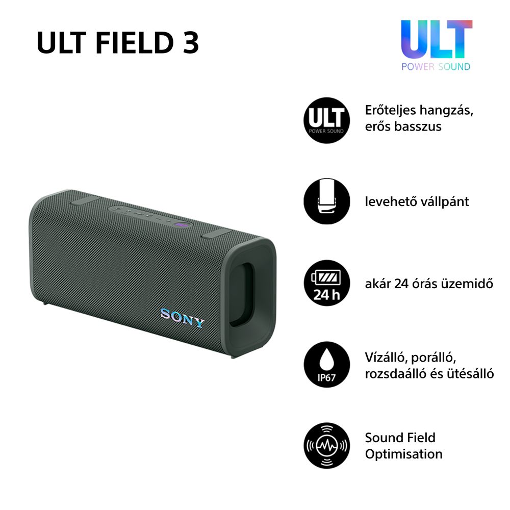 Sony ULT FIELD 3 Bluetooth Speaker Forest Gray
